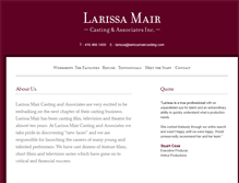 Tablet Screenshot of larissamaircasting.com